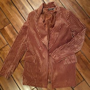Nasty gal pink velvet blazer